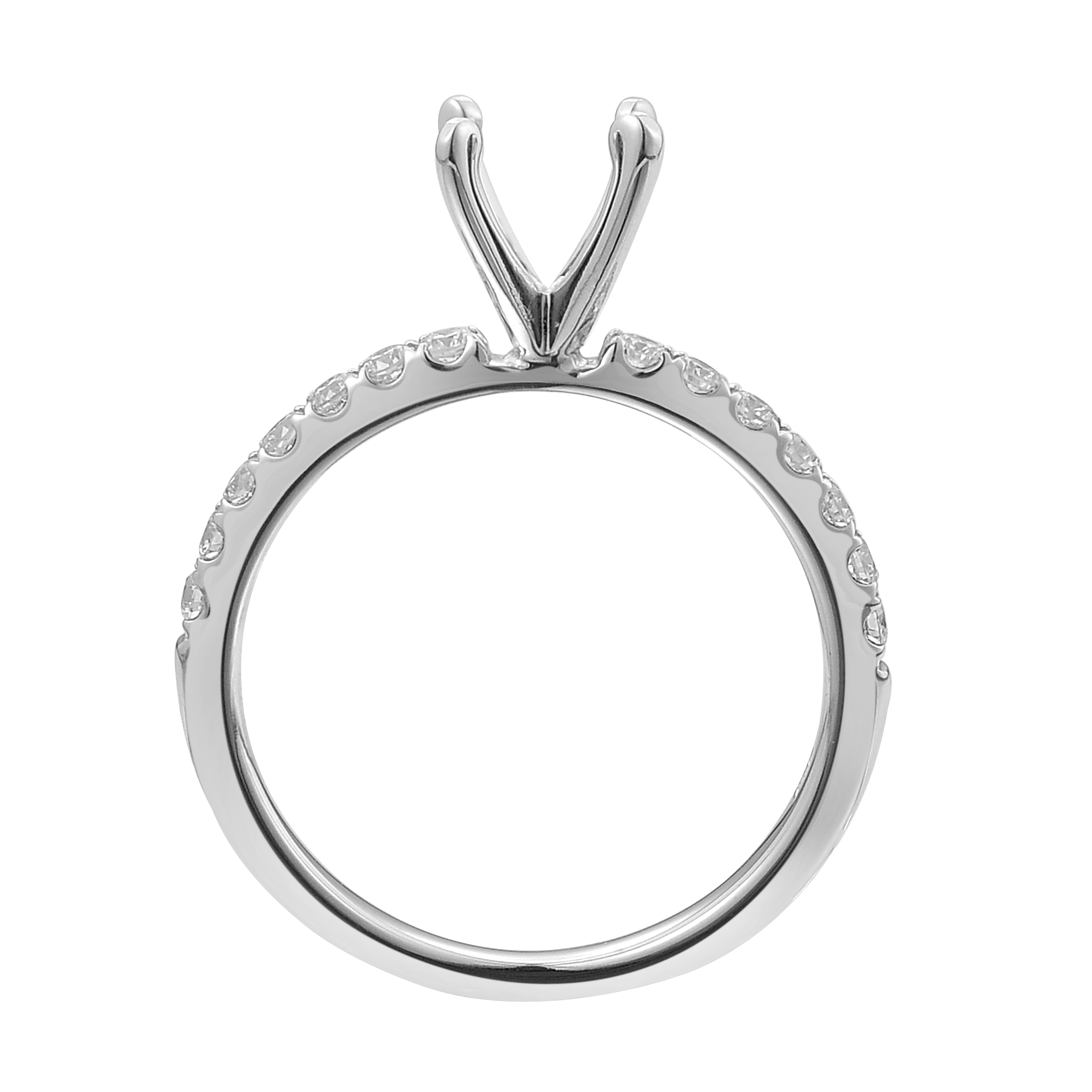 Diamond Ring Mounting 0.29 ct. 14K White Gold